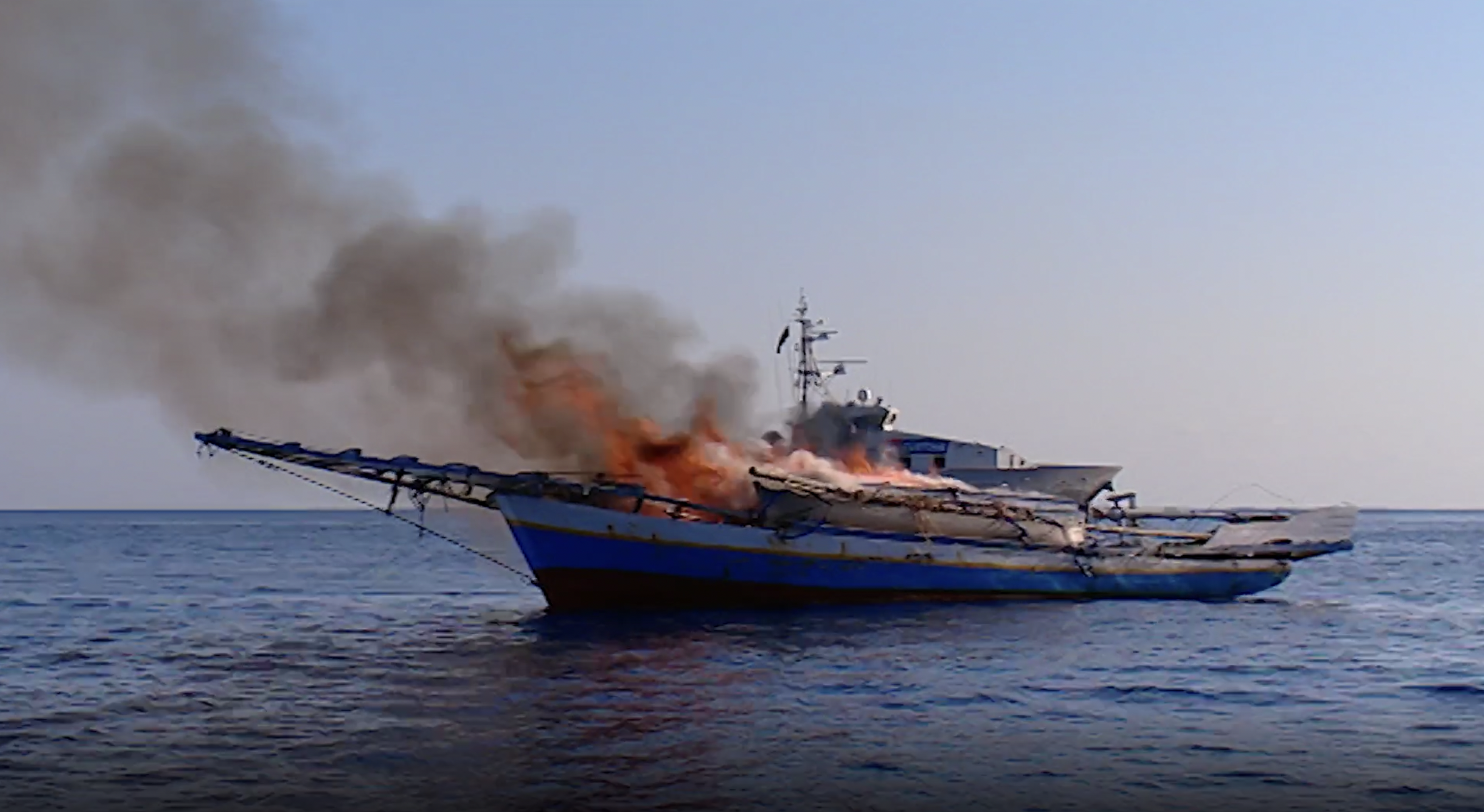 Burning Boat